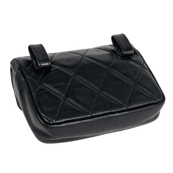 CHANEL Coco Mark Waist Bag, Matelasse Pouch, Body Leather, Black, Women's - Picture 2 of 10